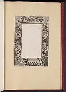 Border Illustration with Scenes from the Life of Christ and Putti Pouring Wine