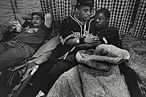 Boston (When the lights go out in this small Boston shelter, men sleep on cots on one side of the room, women on the other. Tammy and Rodney try to share a tender moment, but privacy does not exist in this crowded environment.)