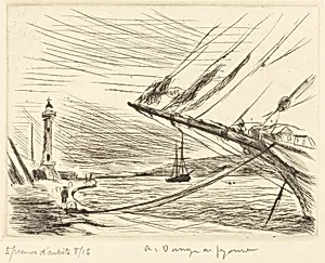Bow of a Ship, Saint-Tropez  (Saint-Tropez, la proue du voilier)