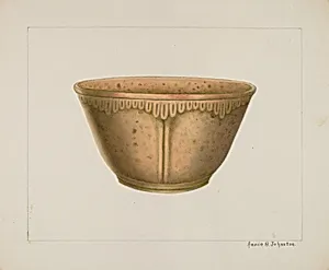 Bowl with Ornamented Rim