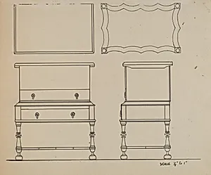 Box Desk on Frame