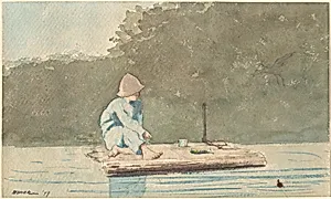 Boy on a Raft by Winslow Homer