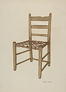 Braided Rawhide Bottom Chair