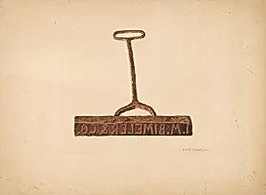 Branding Iron Used for Boxes and Bags
