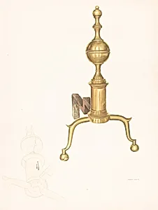 Brass Andirons