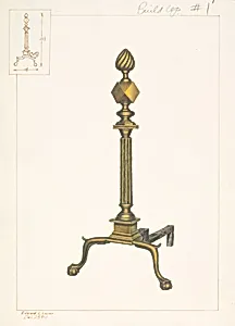 Brass Andirons