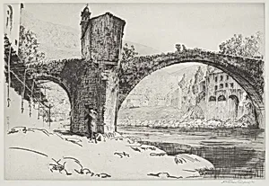 Bridge at Badalucco, Italy