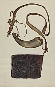 Bullet Pouch and Powder Horn
