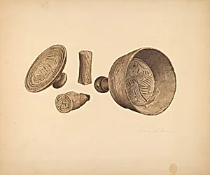 Butter Print and Mold
