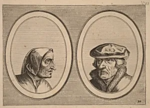 "Buyltje On-versaed" and "Waerner Altijdt-meer" by Johannes and Lucas van Doetechum after Pieter Bruegel the Elder
