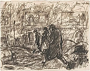 C. Powell Minnigerode, Terry Farnsworth, Edward Hopper, and Richard Lahey in New York City