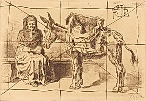Cacoletière Assise (Seated Woman and Ass) by Félix-Hilaire Buhot