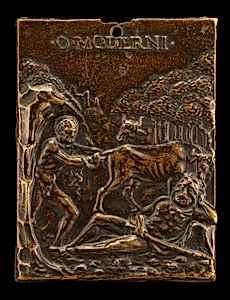 Cacus Stealing the Oxen of Hercules by Moderno