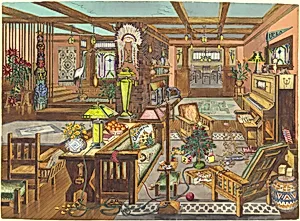 "California Mission" Style Interior