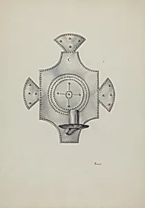 Candleholder (Candelero) Cut Tin