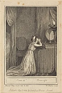 Canto II, Verse 471 by William Blake after Mary Ann Flaxman