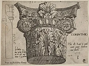 Capital from the Colosseum, Rome