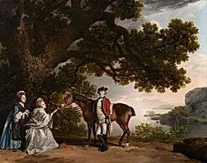 Captain Samuel Sharpe Pocklington with His Wife, Pleasance, and possibly His Sister, Frances