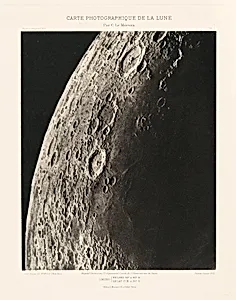 Carte photographique de la lune, planche I (Photographic Chart of the Moon, plate I)
