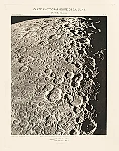 Carte photographique de la lune, planche IV (Photographic Chart of the Moon, plate IV)