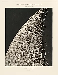 Carte photographique de la lune, planche V (Photographic Chart of the Moon, plate V)