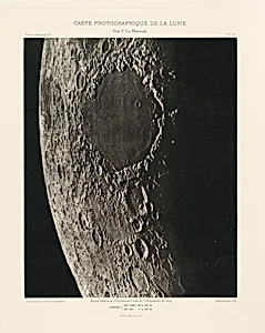Carte photographique de la lune, planche VII (Photographic Chart of the Moon, plate VII)