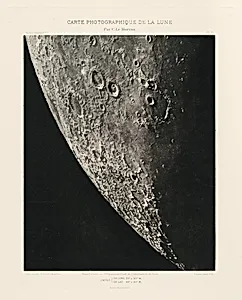 Carte photographique de la lune, planche XI (Photographic Chart of the Moon, plate XI)