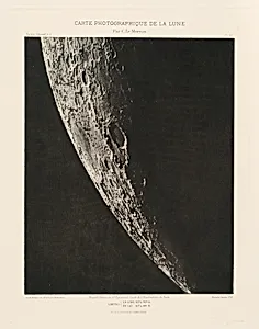 Carte photographique de la lune, planche XII (Photographic Chart of the Moon, plate XII)