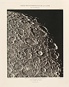 Carte photographique de la lune, planche XXIV (Photographic Chart of the Moon, plate XXIV)
