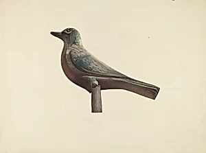 Carved Bird, Garden Decoration