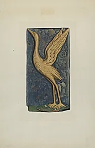 Carved Stork