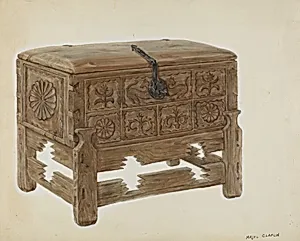 "Casa en Mesita" or Chest on Stand