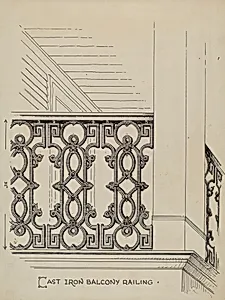 Cast Iron Balcony Railing