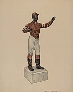 Cast Iron Dobbie: Jockey