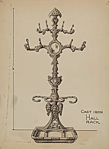 Cast Iron Hat Rack