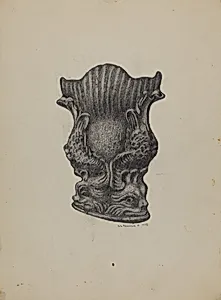 Cast Iron Match Holder