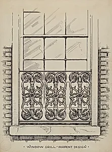 Cast Iron Window Grill