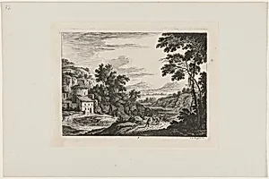Cattle Drover in an Italian Landscape