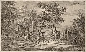 Cavalry and Hay Wagon