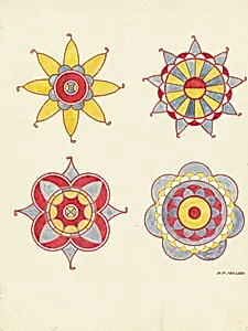 Ceiling Decoration, Detail of (From a Restoration)