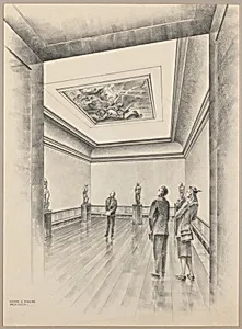 Ceiling Painting in Gallery 25