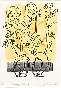 Ceramic Pictures of Korean Paintings: Camellia Tree