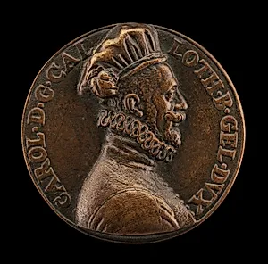 Charles II, 1390-1431, Duke of Lorraine [reverse] by Pierre II Woeiriot de Bouzey