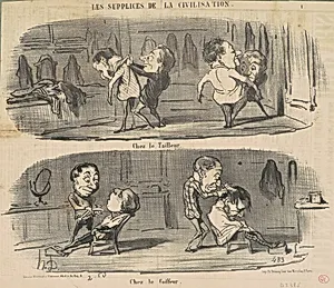 Chez le tailleur chez le coiffeur by Honoré Daumier