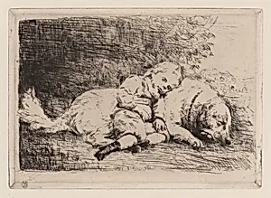 Child with a Dog