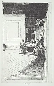 Chinese Card Players (plate B)