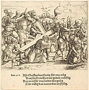 Christ Carrying the Cross by Augustin Hirschvogel