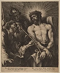Christ Crowned with Thorns by Sir Anthony van Dyck and Attributed to Lucas Emil Vorsterman