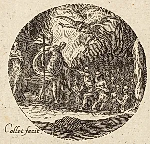 Christ in Limbo by Jacques Callot