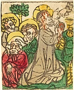 Christ on the Mount of Olives by German 15th Century